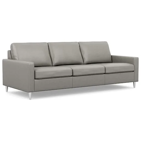 Contemporary Sofa with Slim Track Arms and High Legs